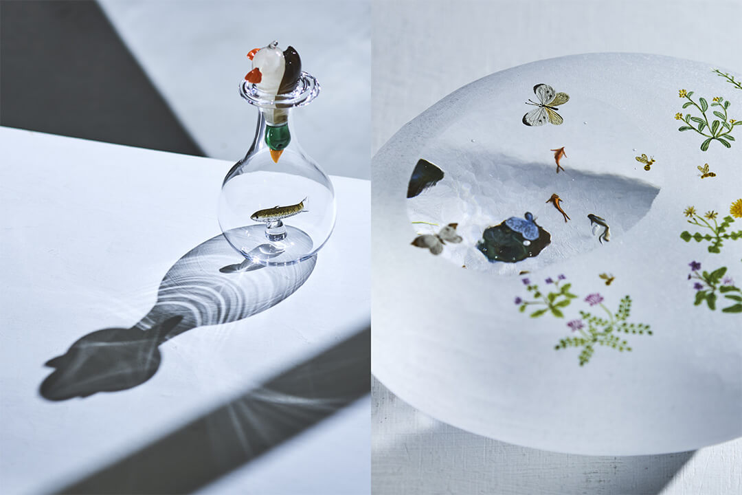 Online Exhibition 津坂陽介+久保裕子(日の出ガラス工芸社)× 雨晴「春を告げる」