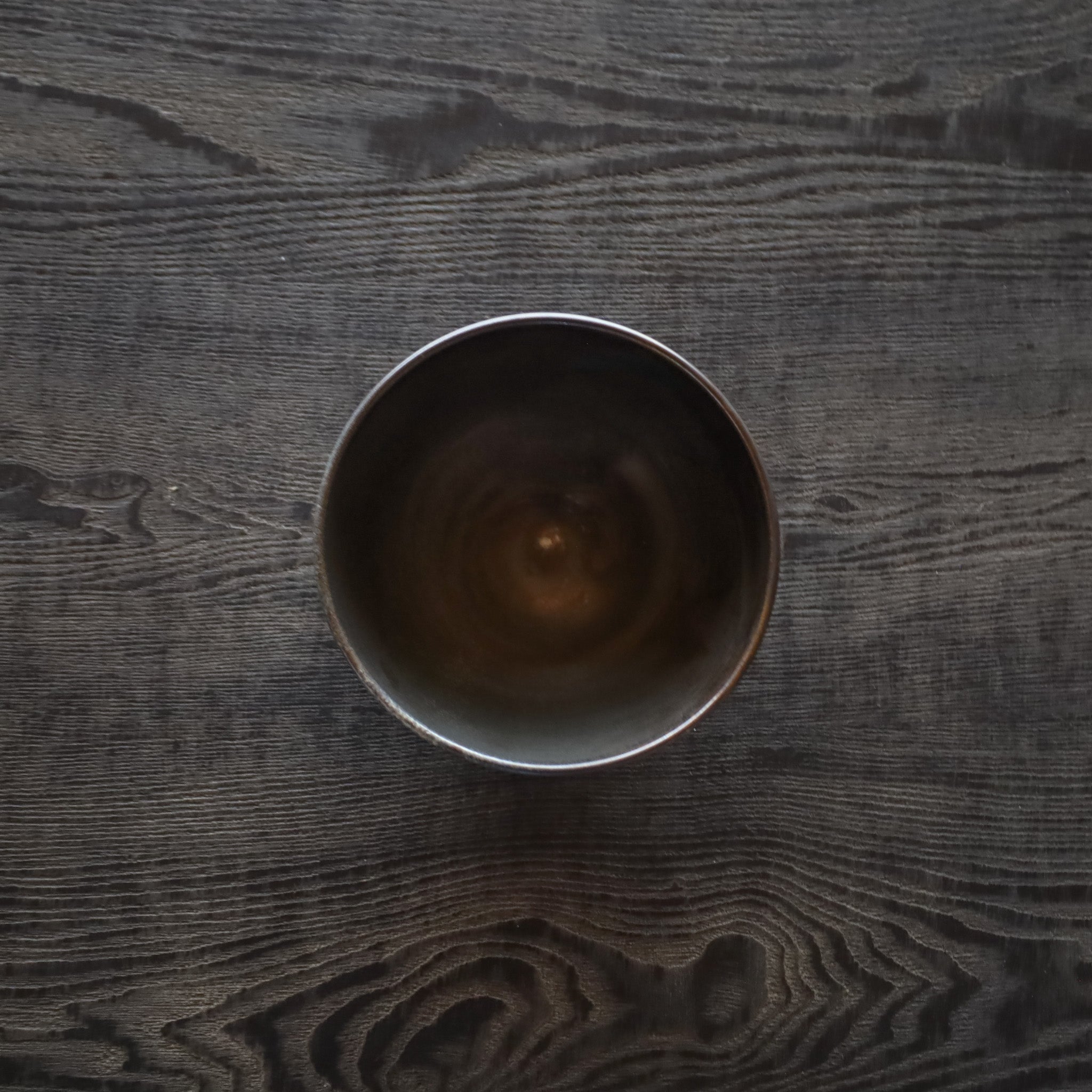 ●26-TY-22 Black Karatsu teabowl