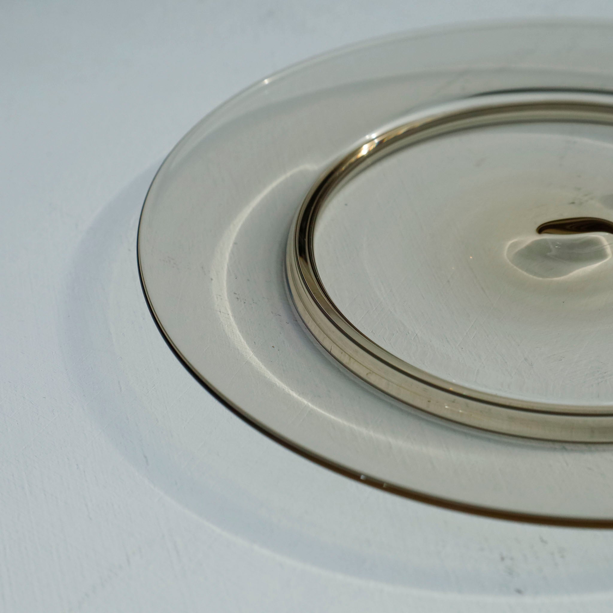 ●26-TE-54 Kodai Rim Plate (Footed Rim Plate) S AMBER