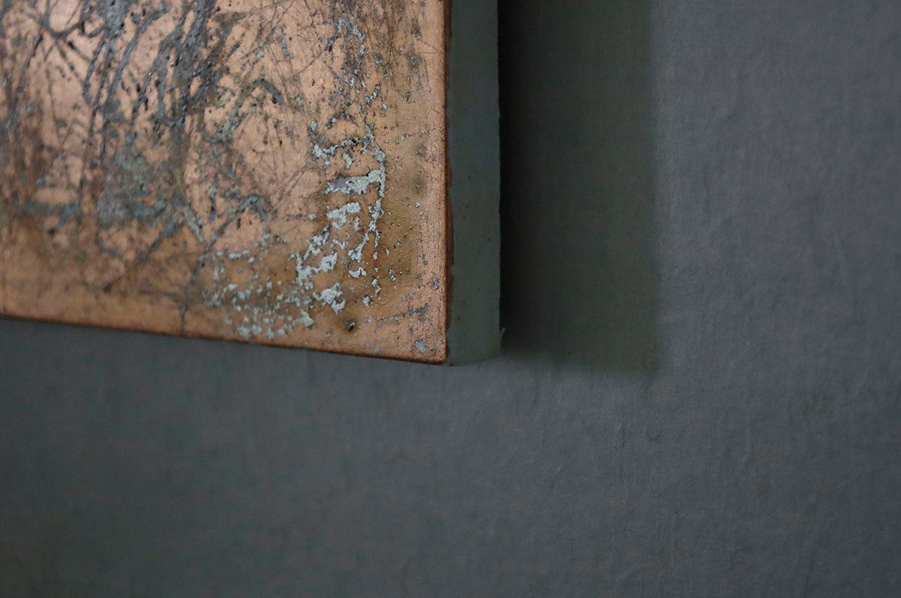 ●26-YI-1 PAINTING - Copper Leaf
