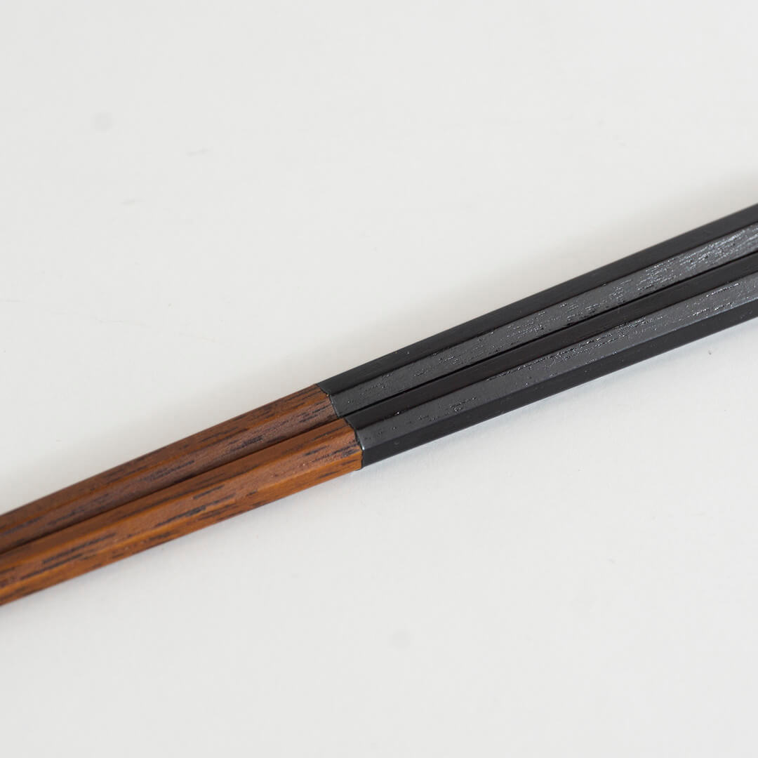 Daikokuya Octagonal Urushi Black Lacquer Coated long