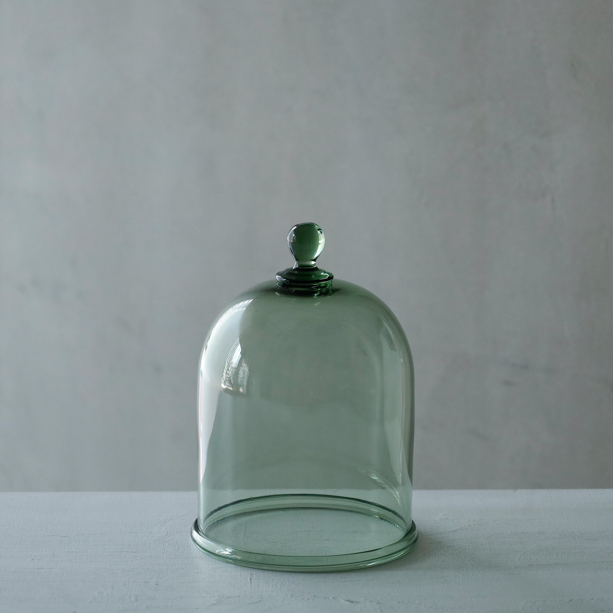●26-TE-95 Glass Dome (S) MOSS GREEN