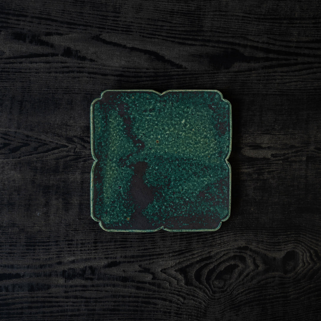 Michikazu Sakai Oribe Flower Plate