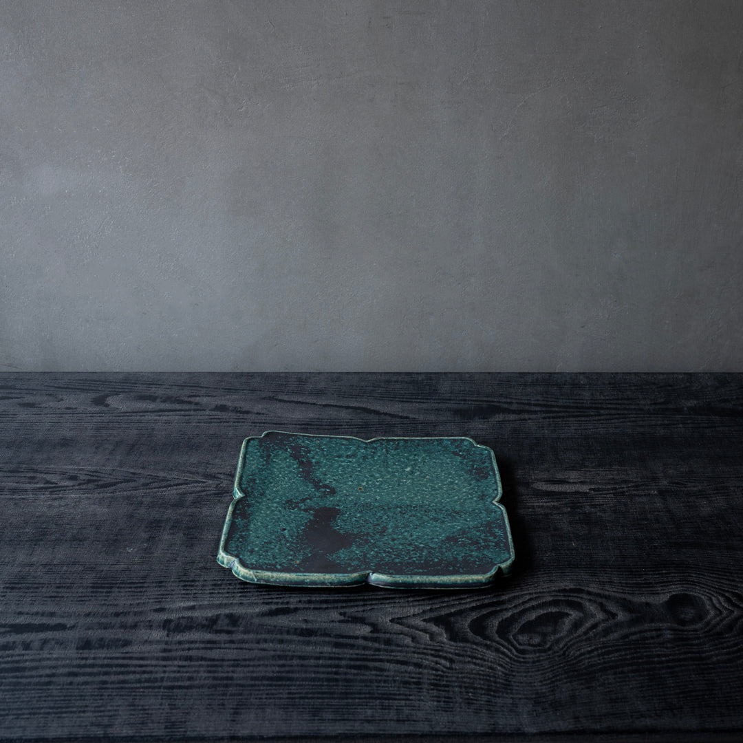 Michikazu Sakai Oribe Flower Plate