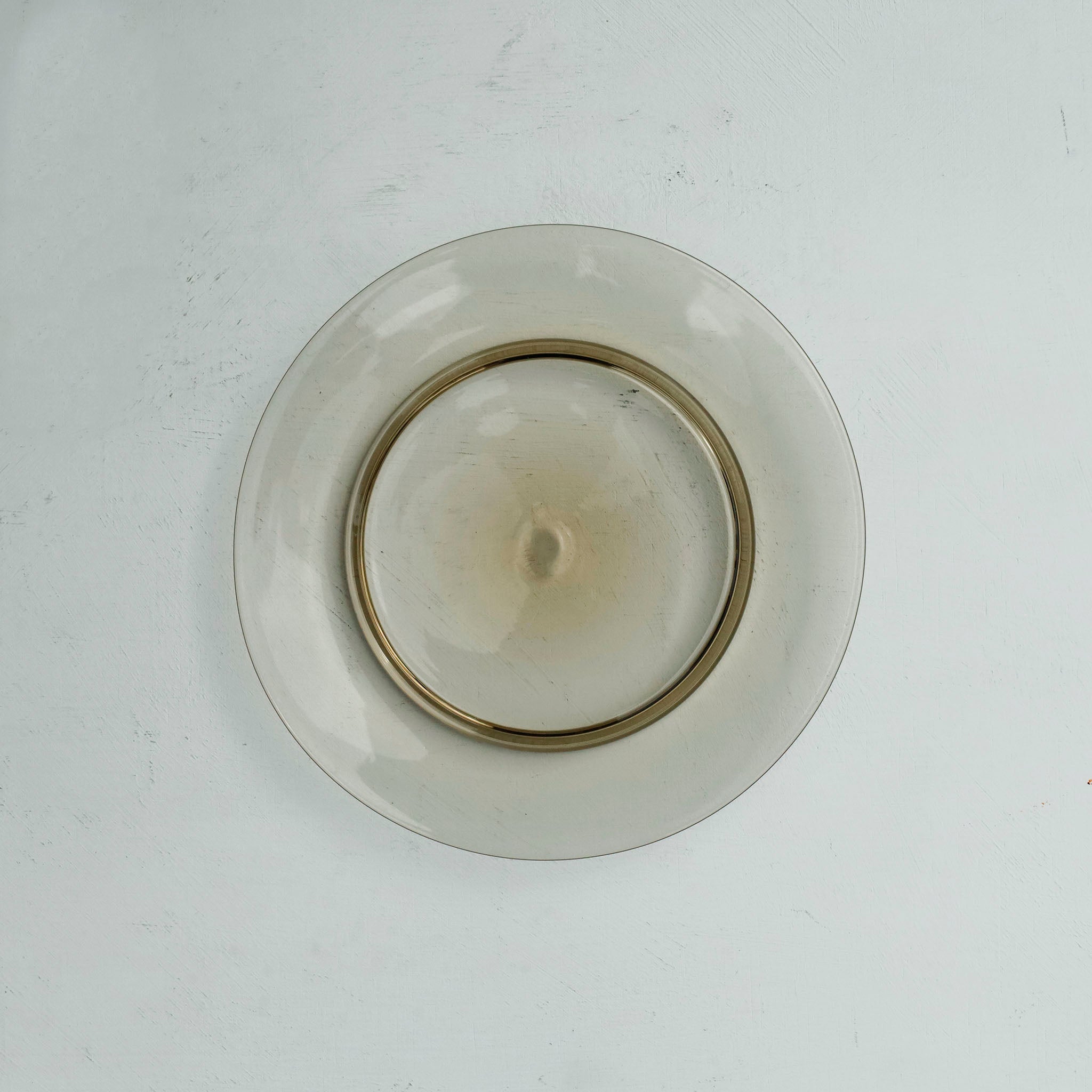 ●26-TE-58 Kodai Rim Plate (Footed Rim Plate) AMBER