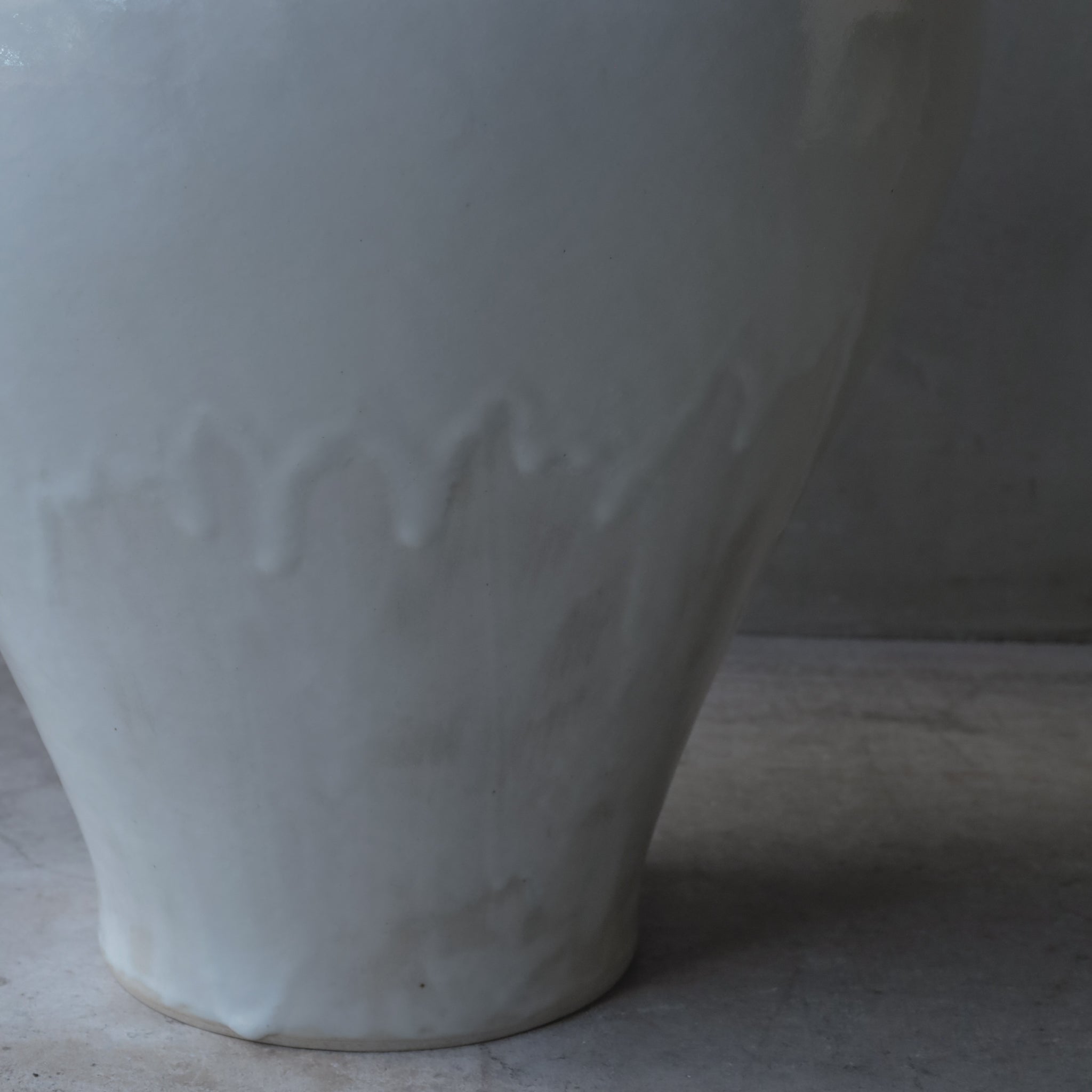 26-OM-60 Sugarcane Ash Standing Tsubo / Jar Large