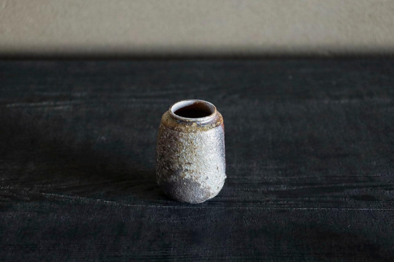清水志郎 東近江土焼締茶入 C (26-6)