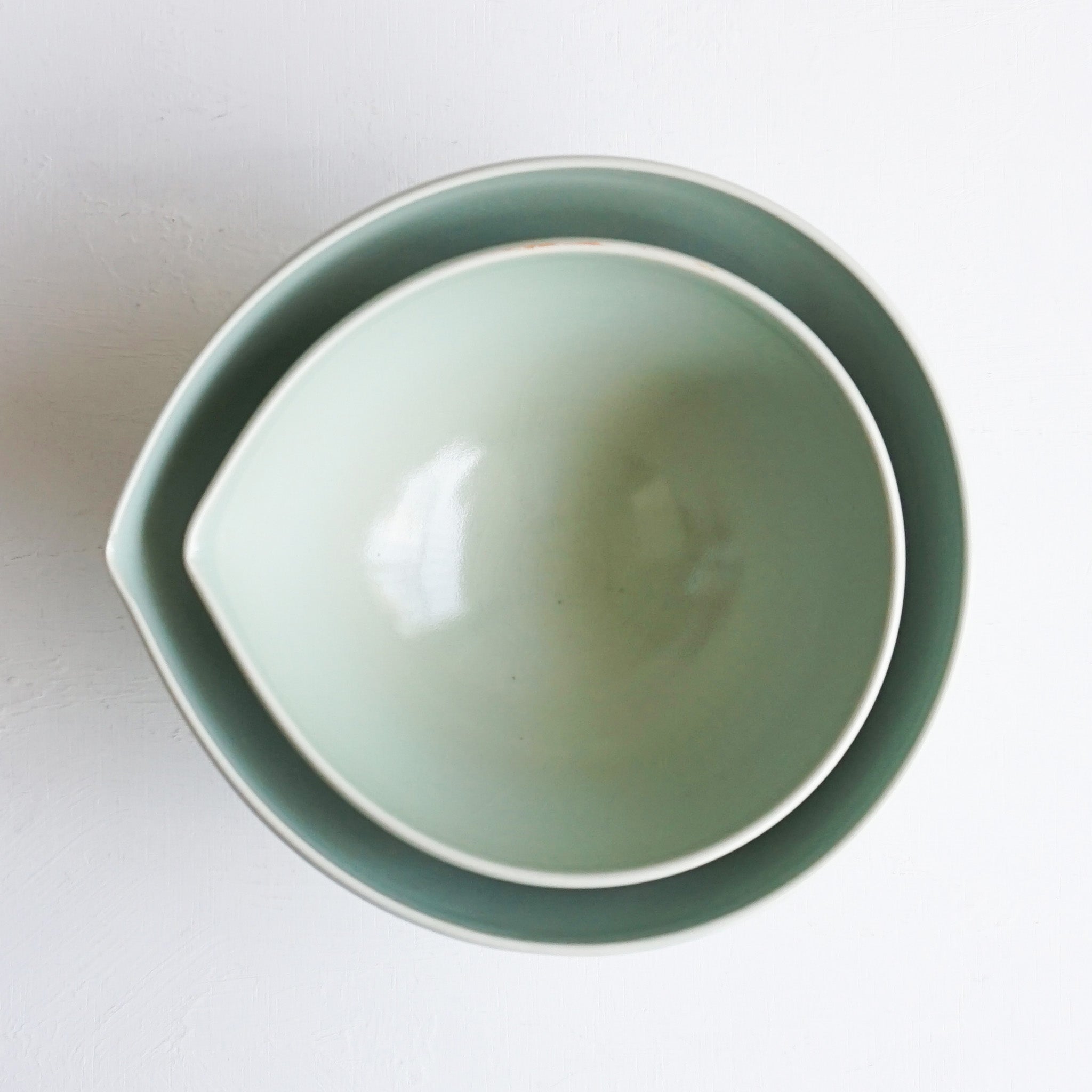 中里花子 Almond Bowl M 緑青磁