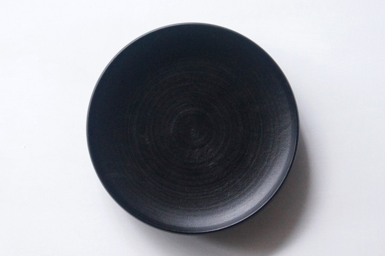 木漆工とけし センダン 種皿 黒