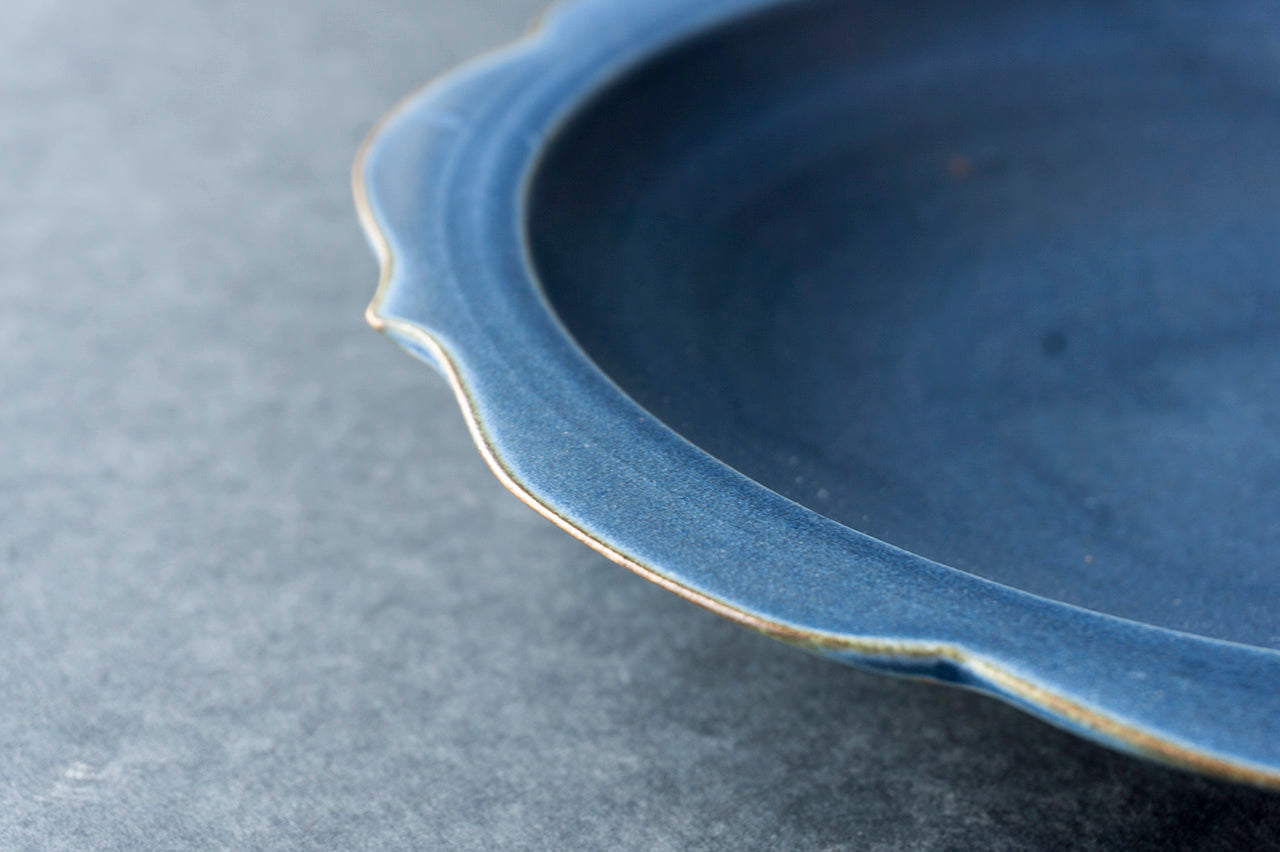 Chakra Plate L Blue Jeans