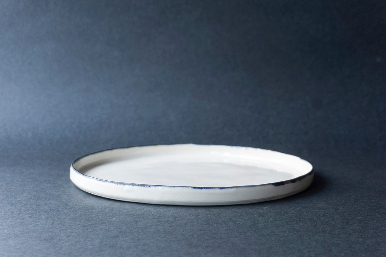 中里花子  平皿 XL ブルー皮鯨